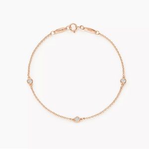 Tiffany & Co. Elsa Peretti Diamonds by the yard 18k Rose Gold Bracelet